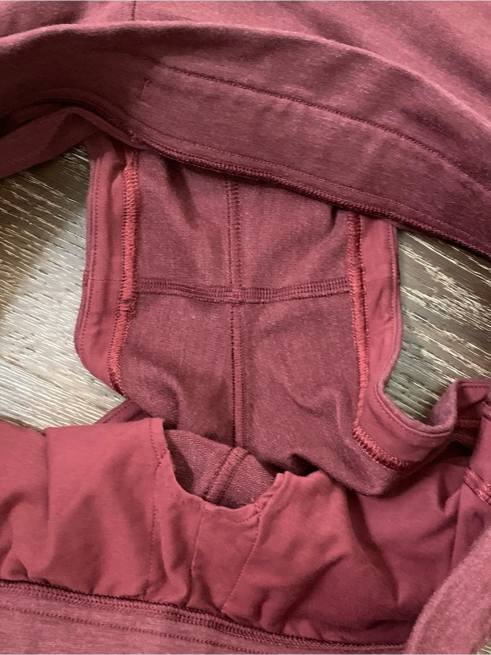 Lululemon womens maroon inner glow high rise shorts 14 - Picture 7 of 8